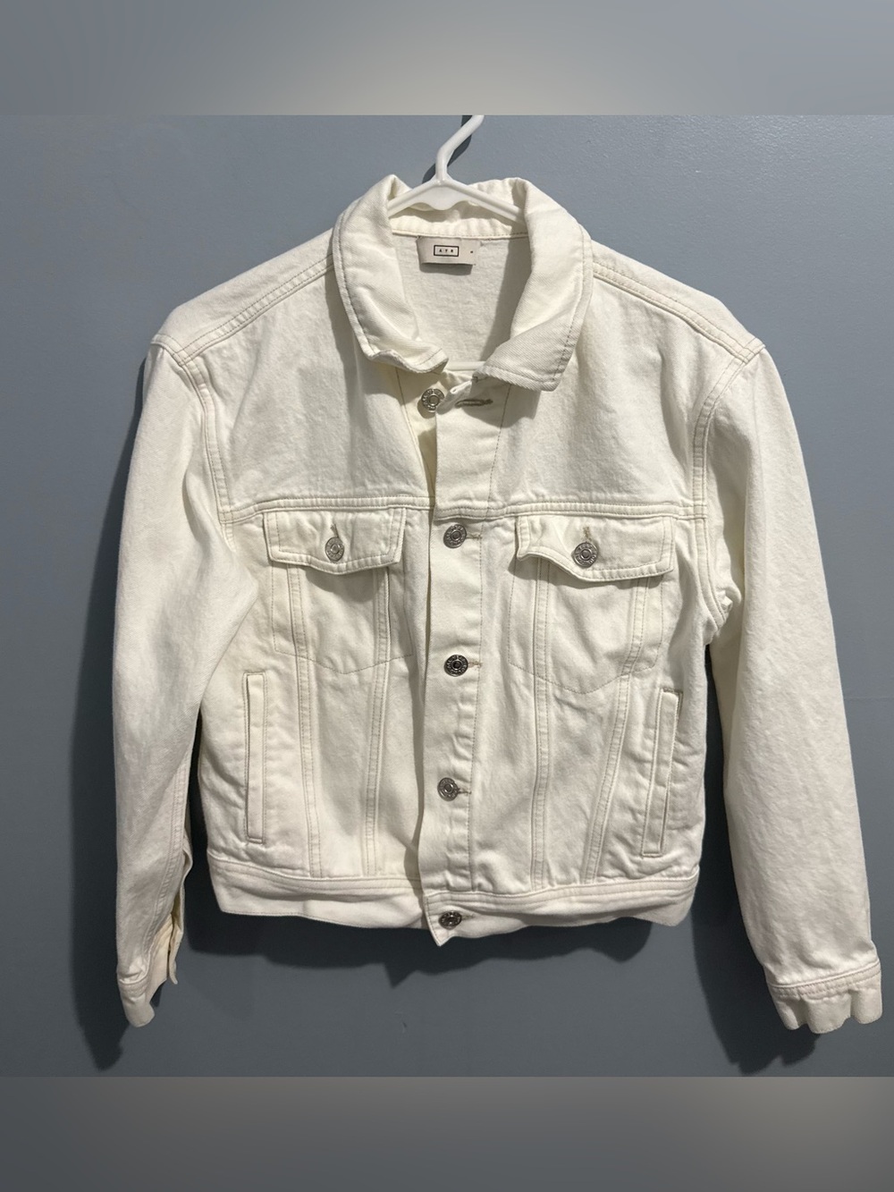 AYR White Denim Jacket size Small